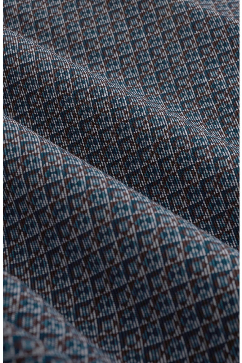 Devon OoohCotton® Print Button-Up Shirt, Alternate, color, NAVY