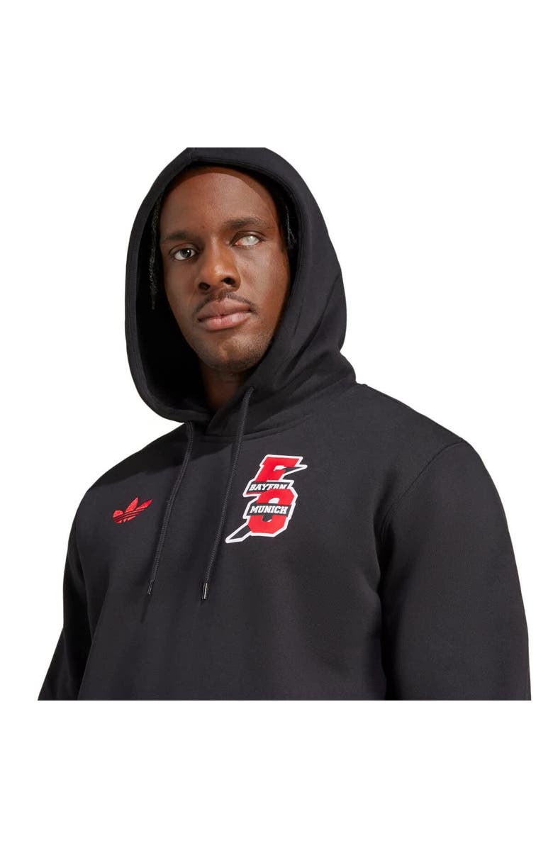 adidas Originals Men's adidas Originals Black Bayern Munich Varsity Pack Pullover Hoodie, Alternate, color, Black