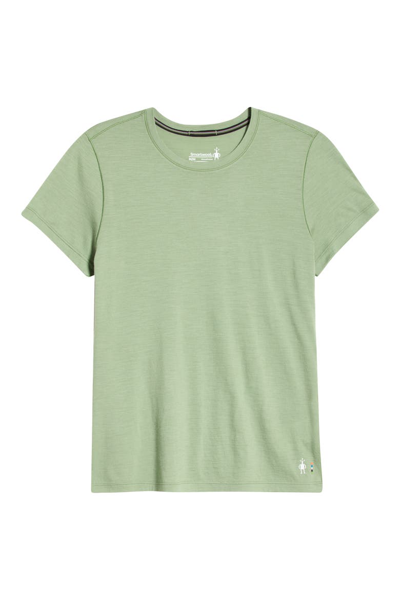 Ultralite Short Sleeve Merino Wool Blend T-Shirt, Alternate, color, GREEN TEA