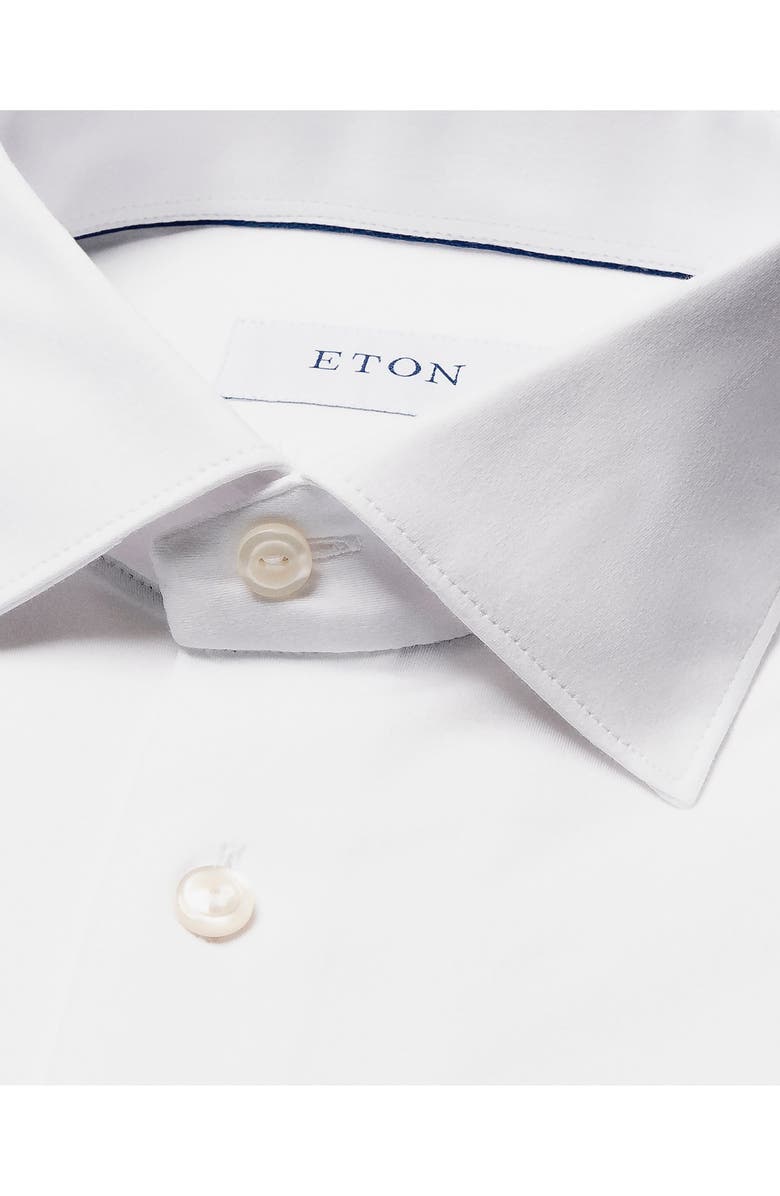 Eton Slim Fit 4Flex Stretch Jersey Dress Shirt, Alternate, color, White