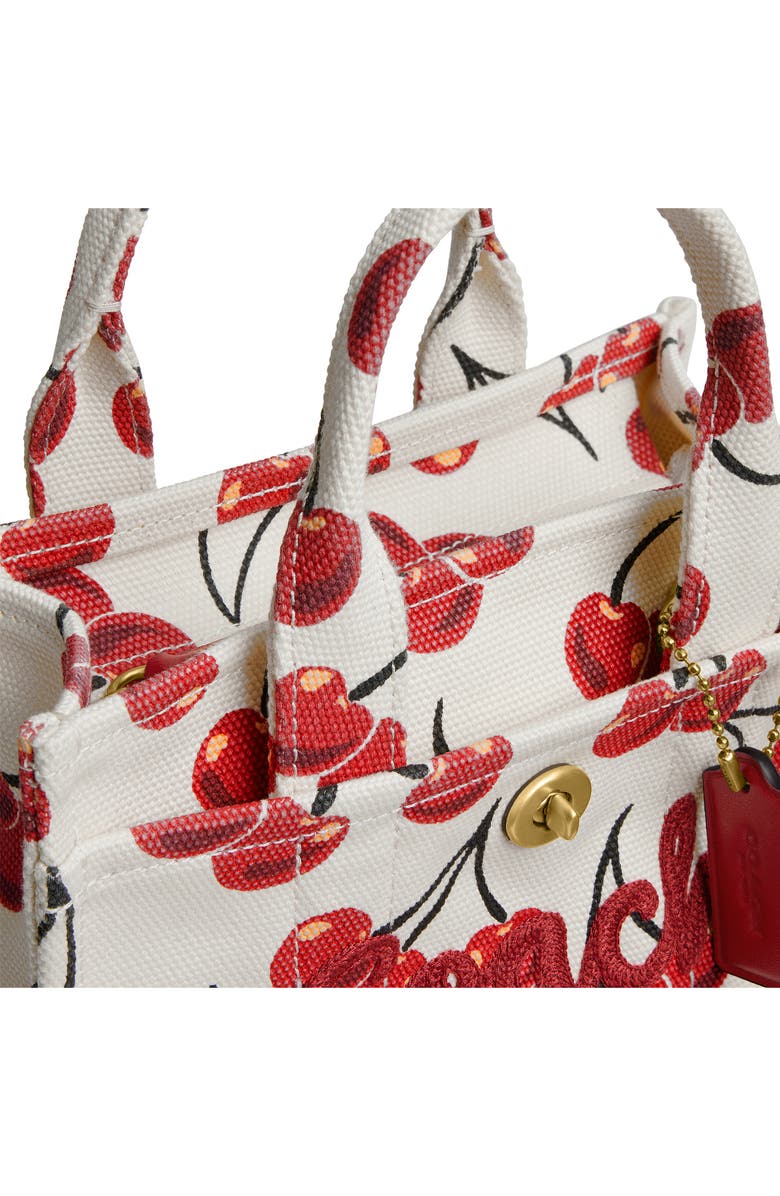 COACH Cargo Tote Bag 20 With Cherry Print, Alternate, color,