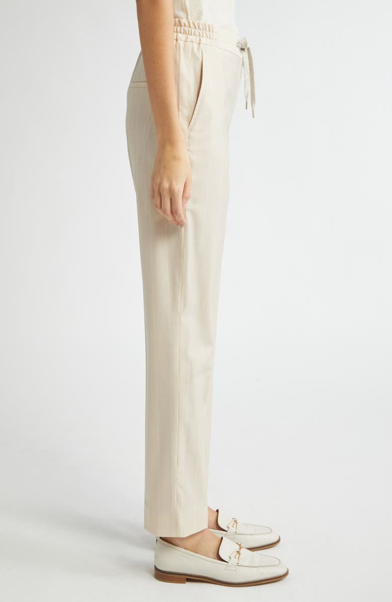 Eleventy Drawstring Waist Straight Leg Trousers, Alternate, color, 