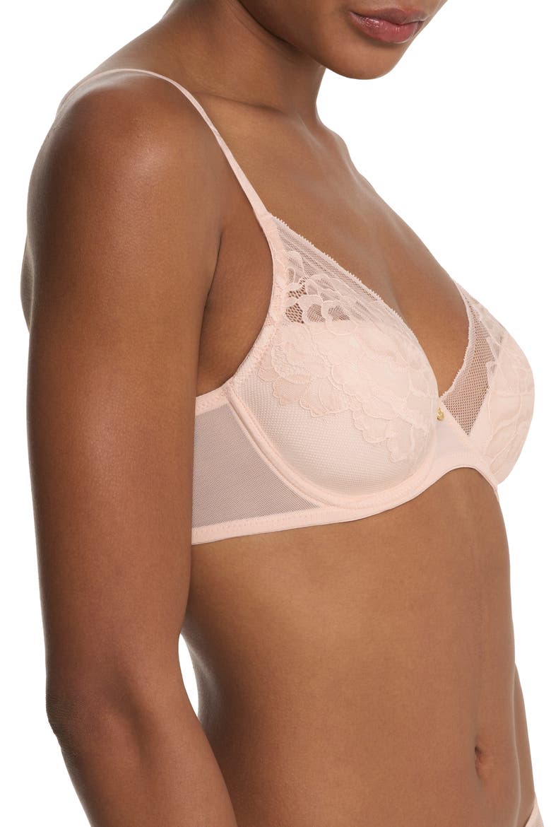 Flora Underwire Contour Bra, Alternate, color, CAMEO ROSE/ CASHMERE