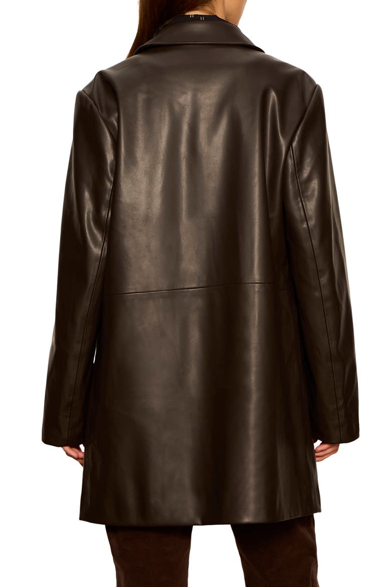 Avid Faux Leather Jacket, Alternate, color, ESPRESSO BROWN MARTINI