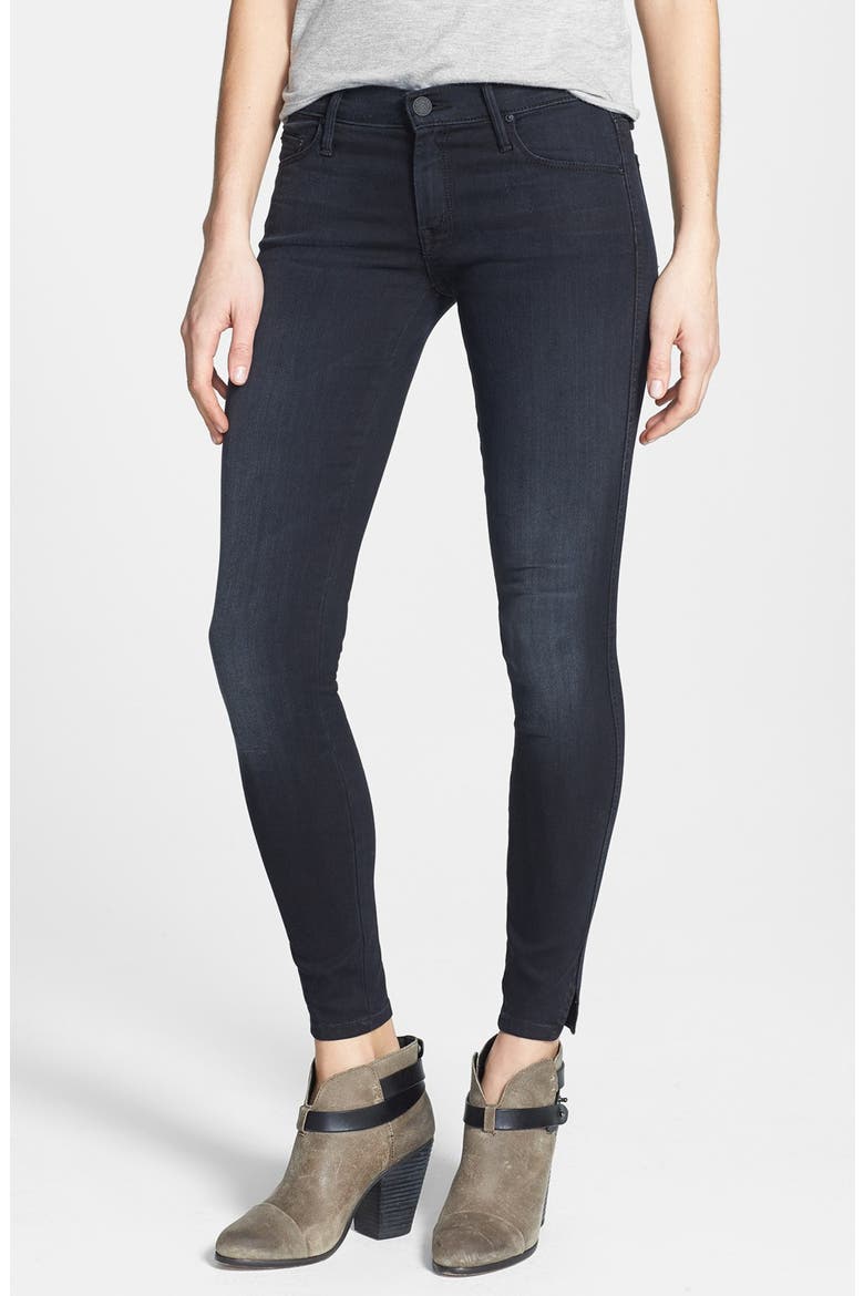 'Vamp' Ankle Slit Skinny Jeans, Main, color, FASHIONABLY LATE