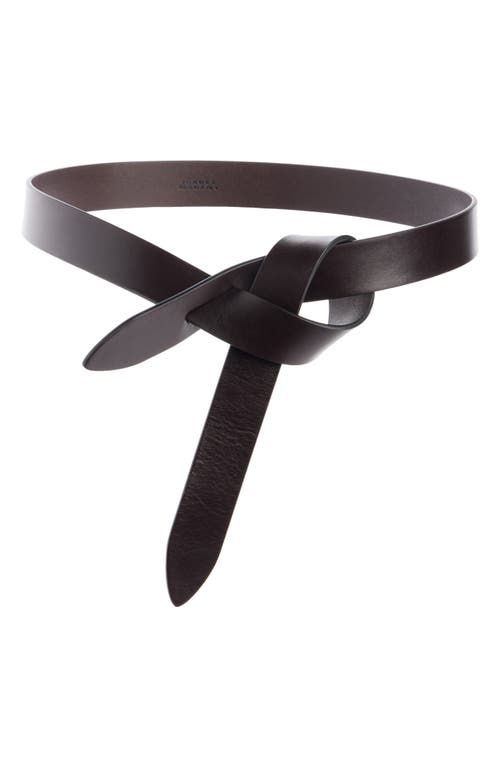 Isabel Marant Lecce Knotted Leather Belt In Brown