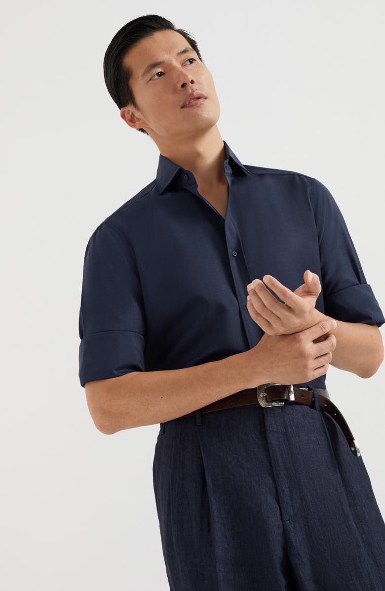 Brunello Cucinelli Poplin shirt, Alternate, color, 