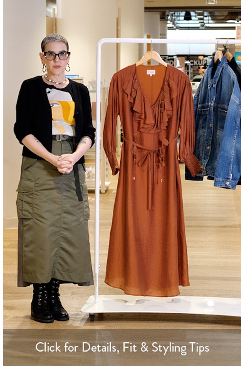 Kiyelle Ruffle Long Sleeve Dress video