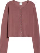 LESET James Merino Wool Crewneck Cardigan