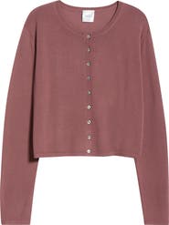LESET James Merino Wool Crewneck Cardigan