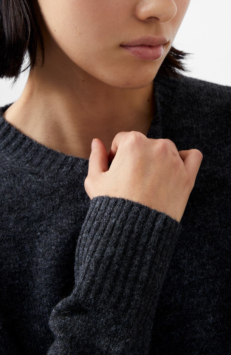 French Connection Kesia Crewneck Sweater, Alternate, color, Dark Charcoal