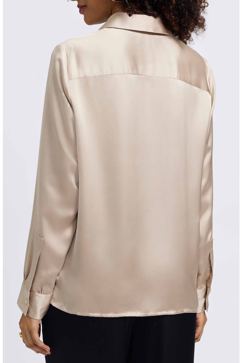 Bianca Satin Shirt, Alternate, color, CHAMPAGNE