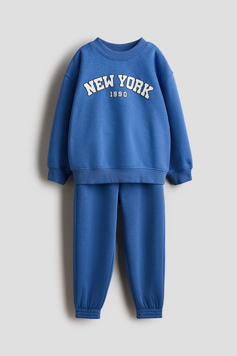 2-piece Sweatshirt And Joggers Set, Main, color, Blue/New York