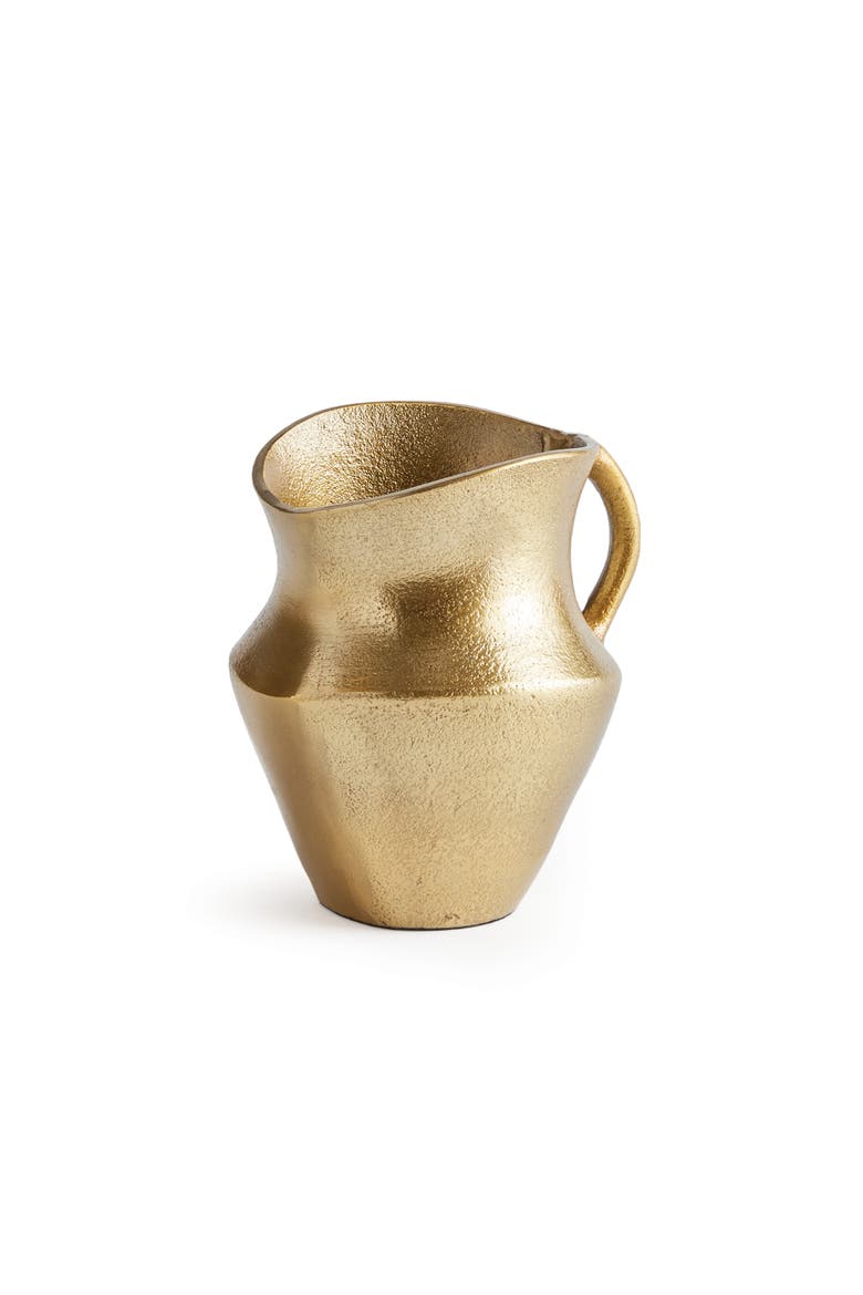 Elaina Decorative Pitcher, Main, color, Gold