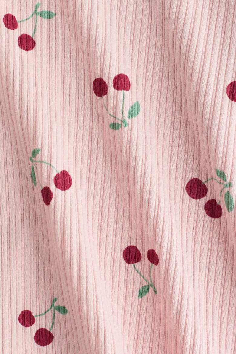 3-Piece Printed Cotton Set, Alternate, color, Light pink/cherries