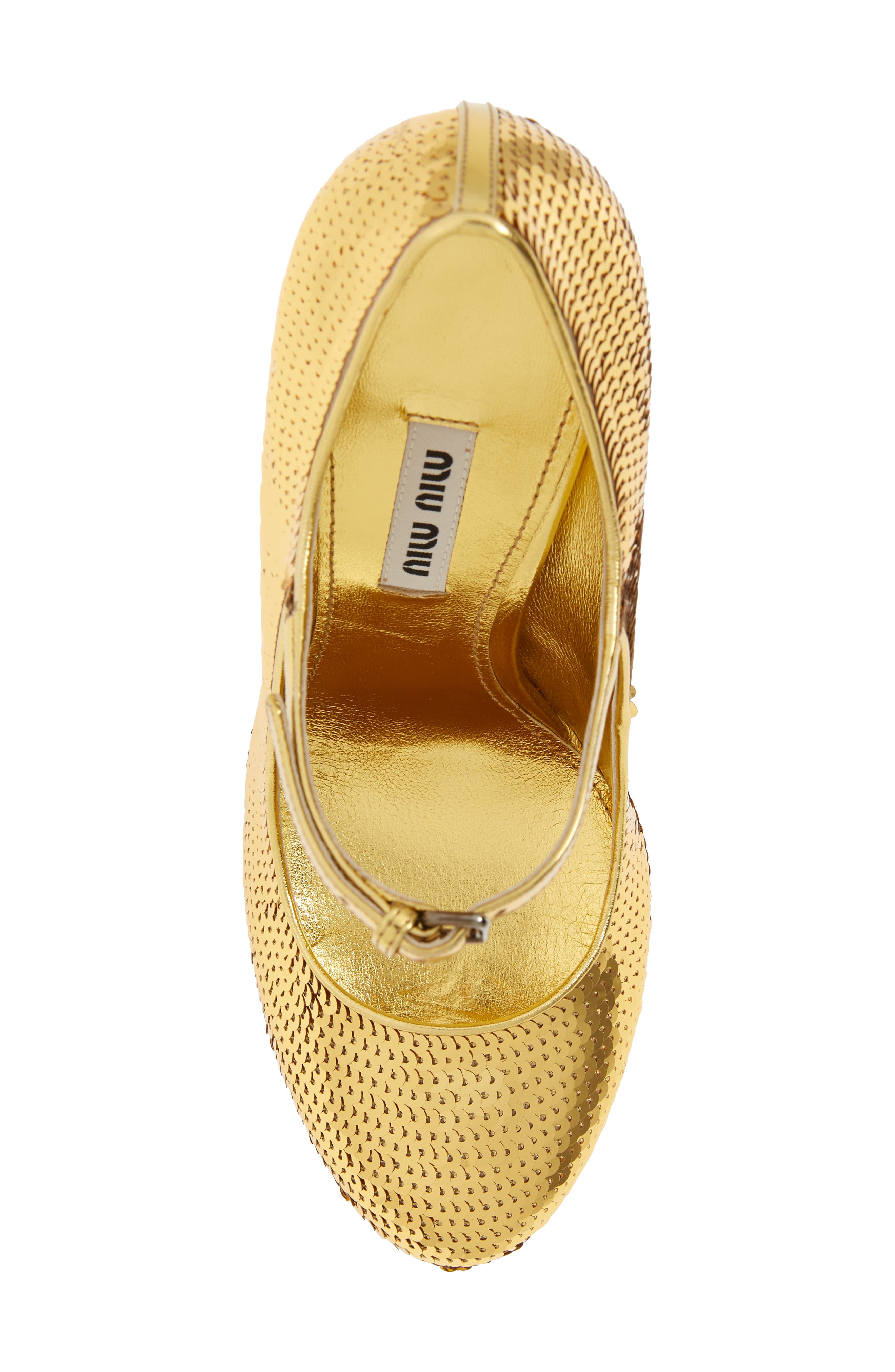 Miu Miu Sequin Mary Jane Pump, Alternate, color, 
