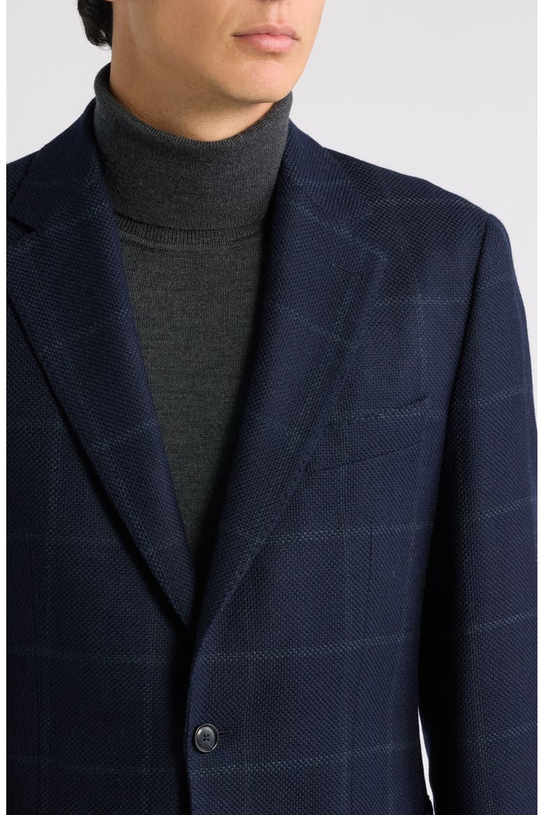 Hutson Plaid Sport Coat, Alternate, color, DARK BLUE