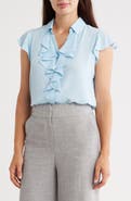 Calvin Klein Ruffle Cap Sleeve Top