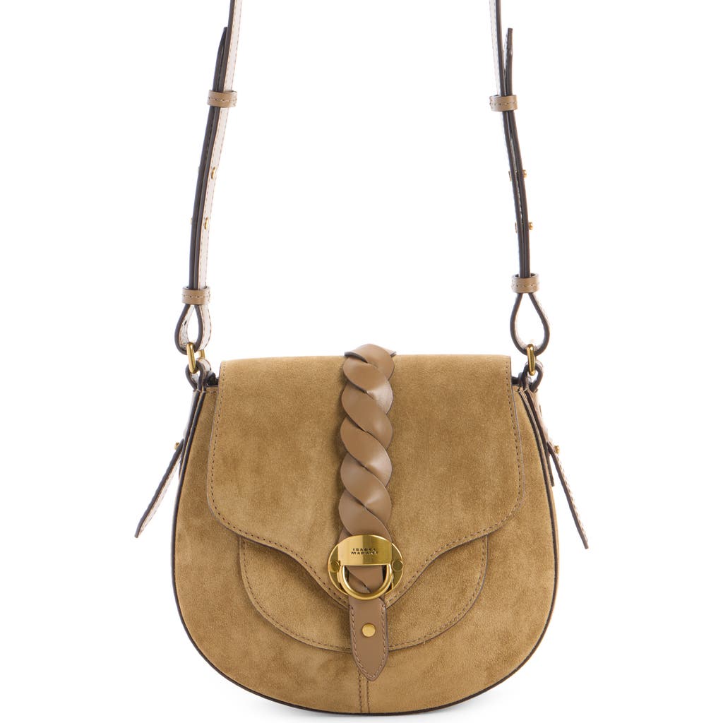 Isabel Marant Small Altay Suede Shoulder Bag In Brown