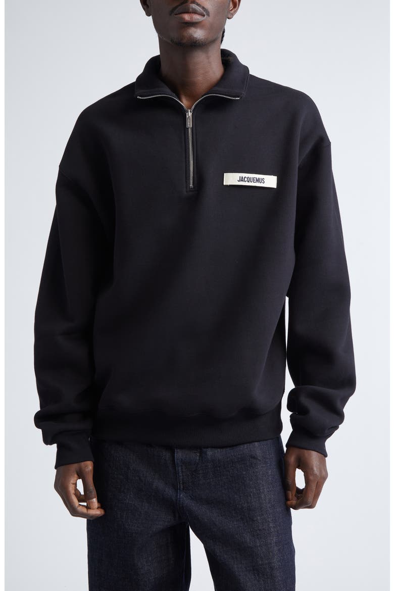 Le Camionneur Gros Grain Half Zip Fleece Sweatshirt (Men) | Nordstrom