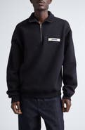 Jacquemus Le Camionneur Gros Grain Half Zip Fleece Sweatshirt