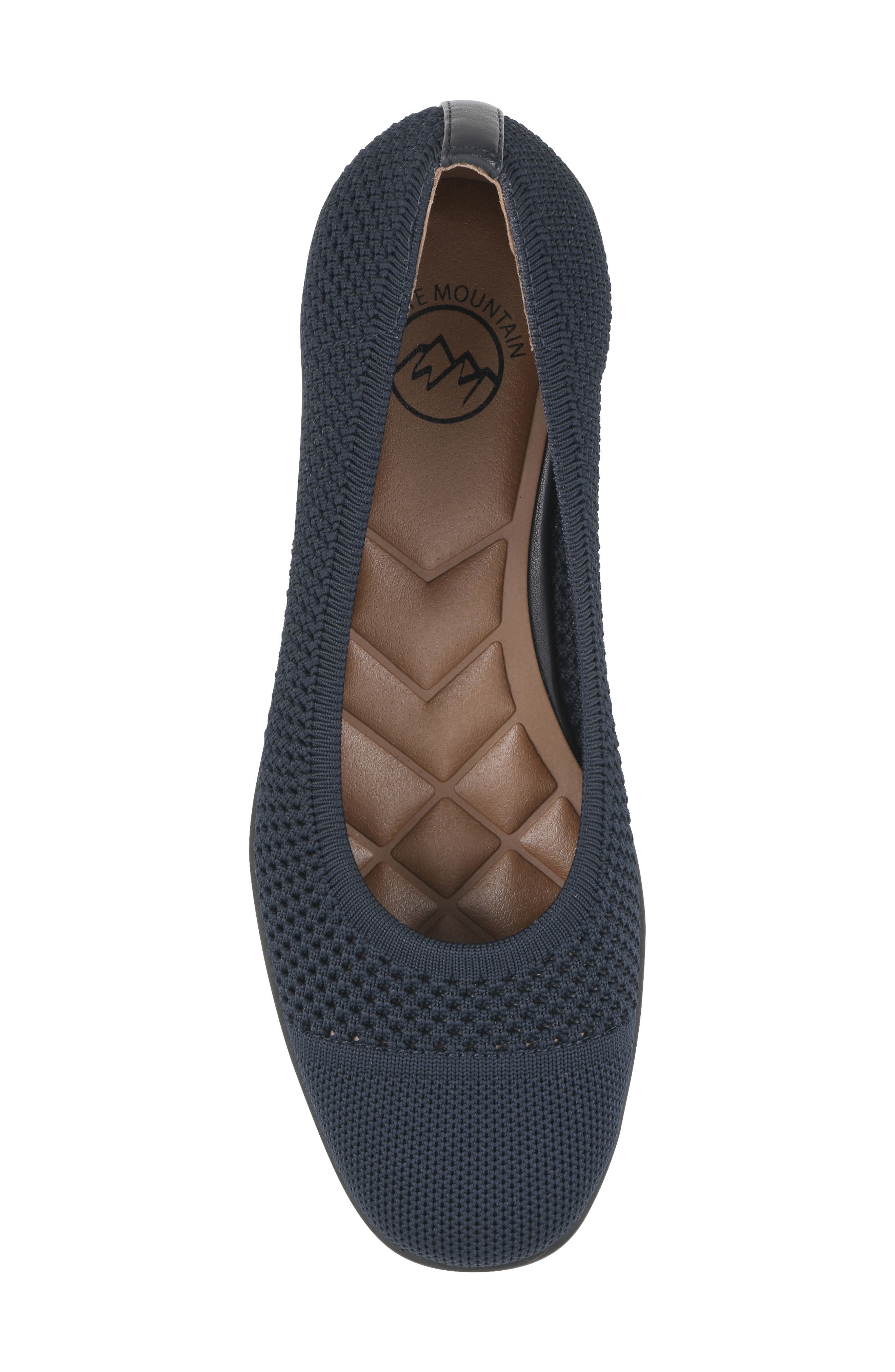 Florian Ballet Flat, Alternate, color, NAVY FABRIC
