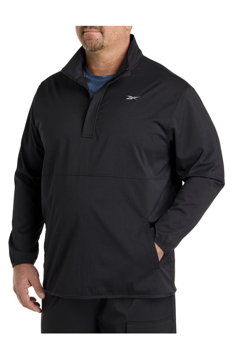 Reebok Big & Tall Performance Track Jacket, Main, color, Black