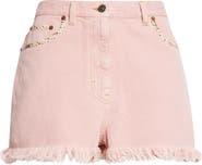 Valentino Cutoff Denim Shorts