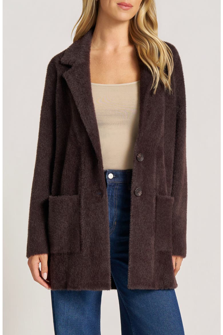 Vesper Two-Button Coatigan, Main, color, ESPRESSO