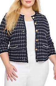NIC+ZOE Mixed Up Sweater Jacket