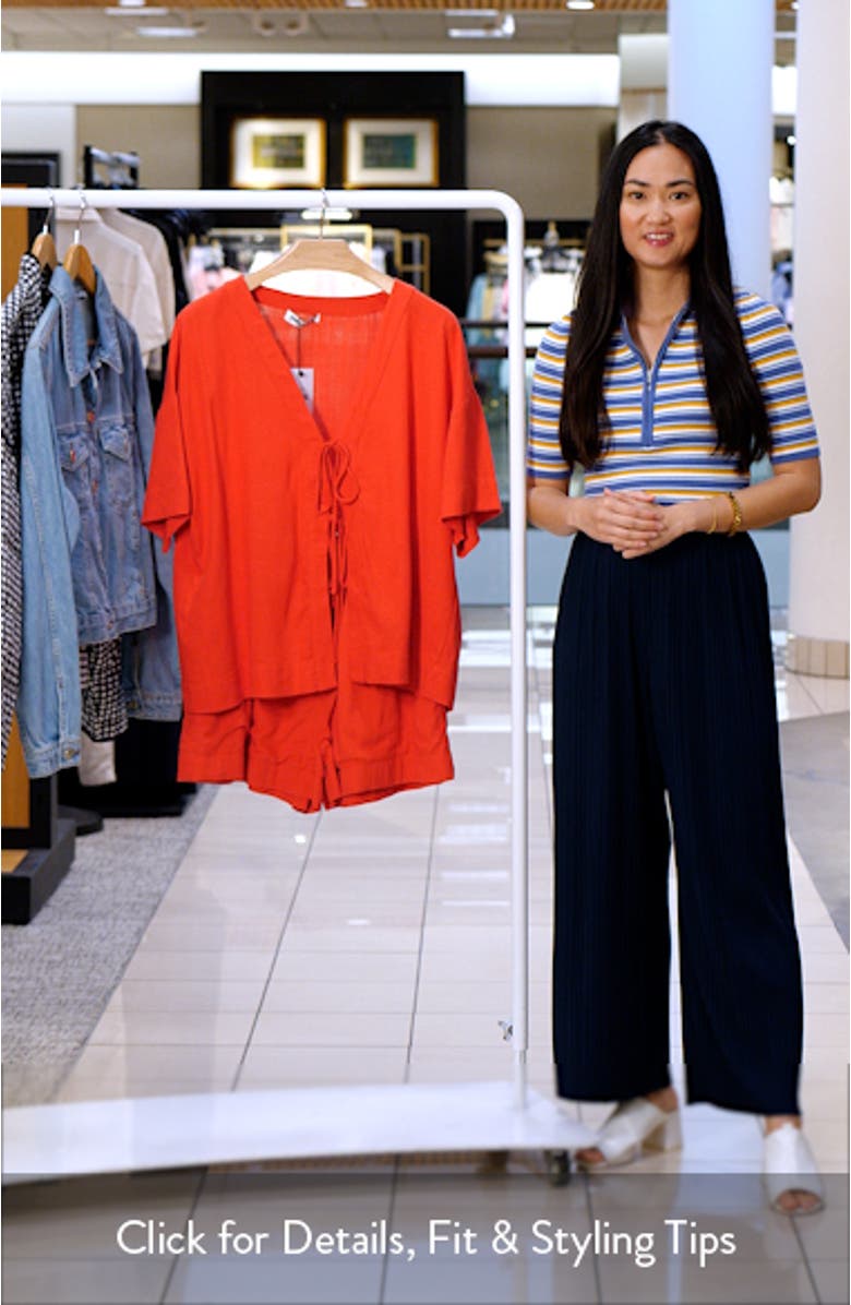 Illumine Split Top & Drawstrings Shorts Set, sales video thumbnail