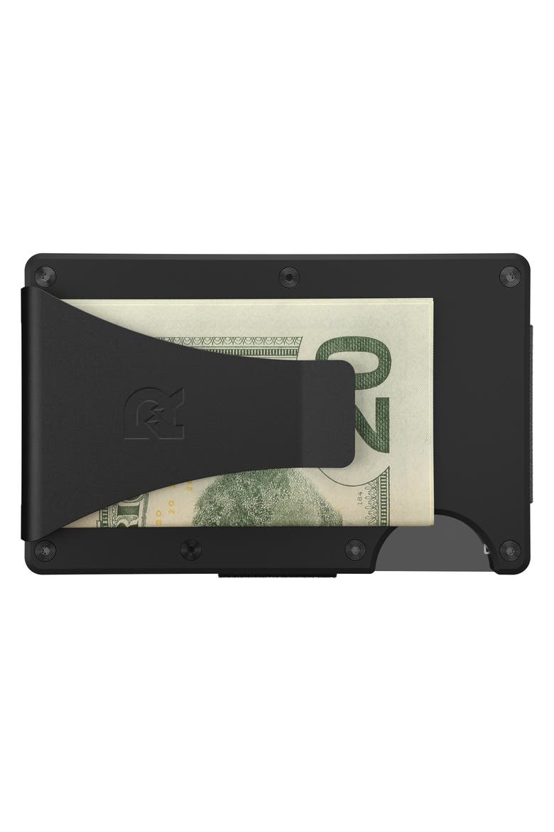 Titanium Money Clip Card Case, Alternate, color, BLACK/ TITANIUM