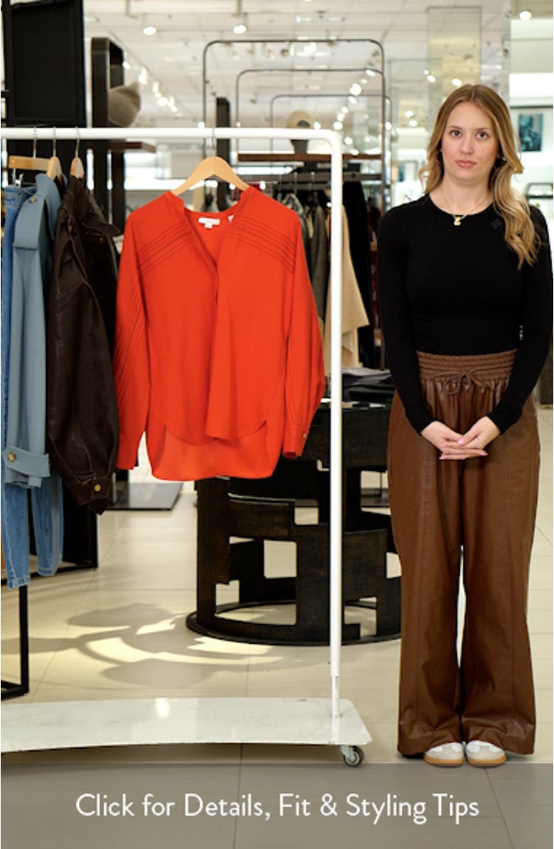 Pleated Pintuck Top, sales video thumbnail