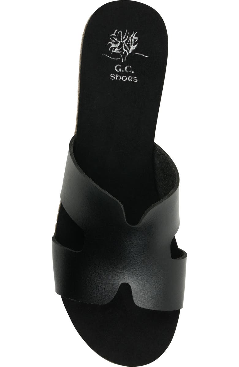 GOOD CHOICE NEW YORK Nellie Cutout Wedge Slide Sandal, Alternate, color, Black