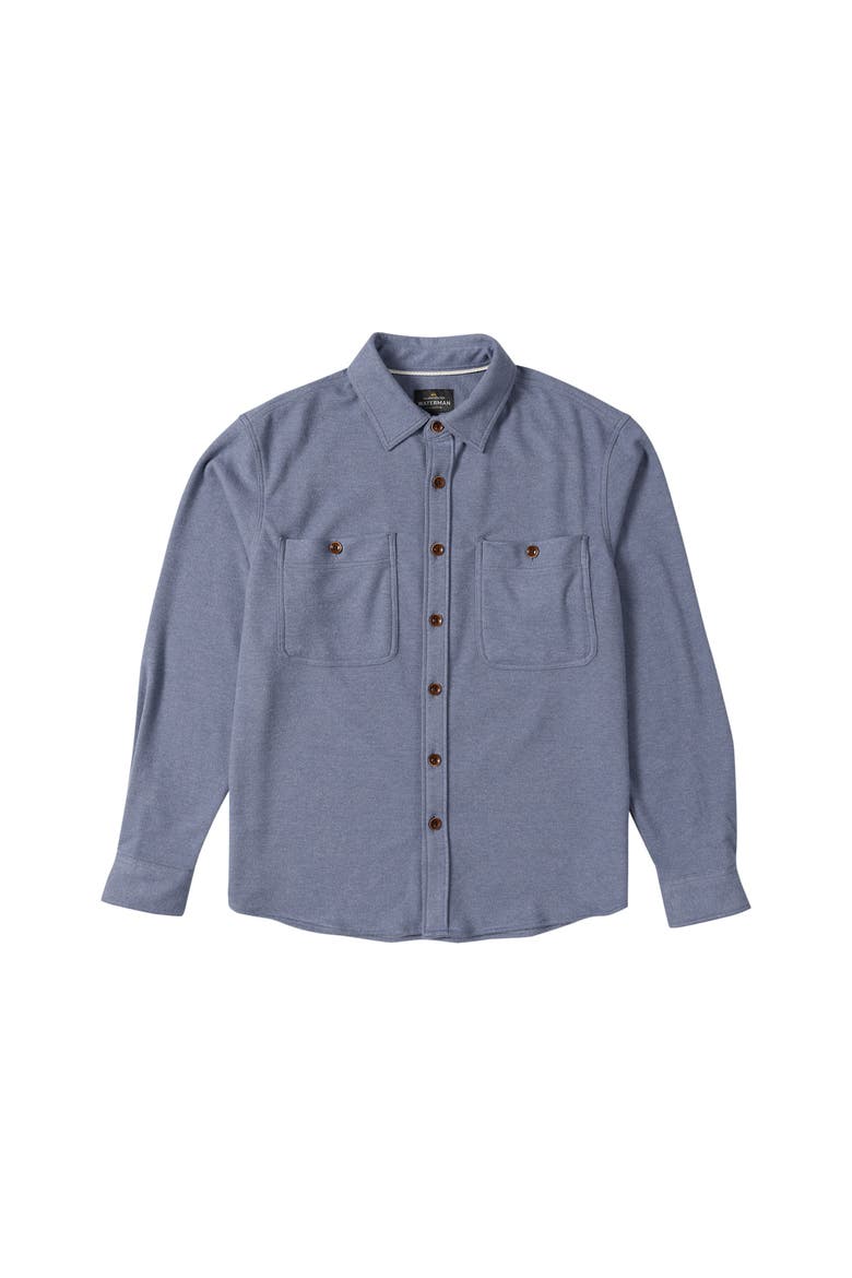 Harvest Long Sleeve Shirt, Alternate, color, Blue Indigo