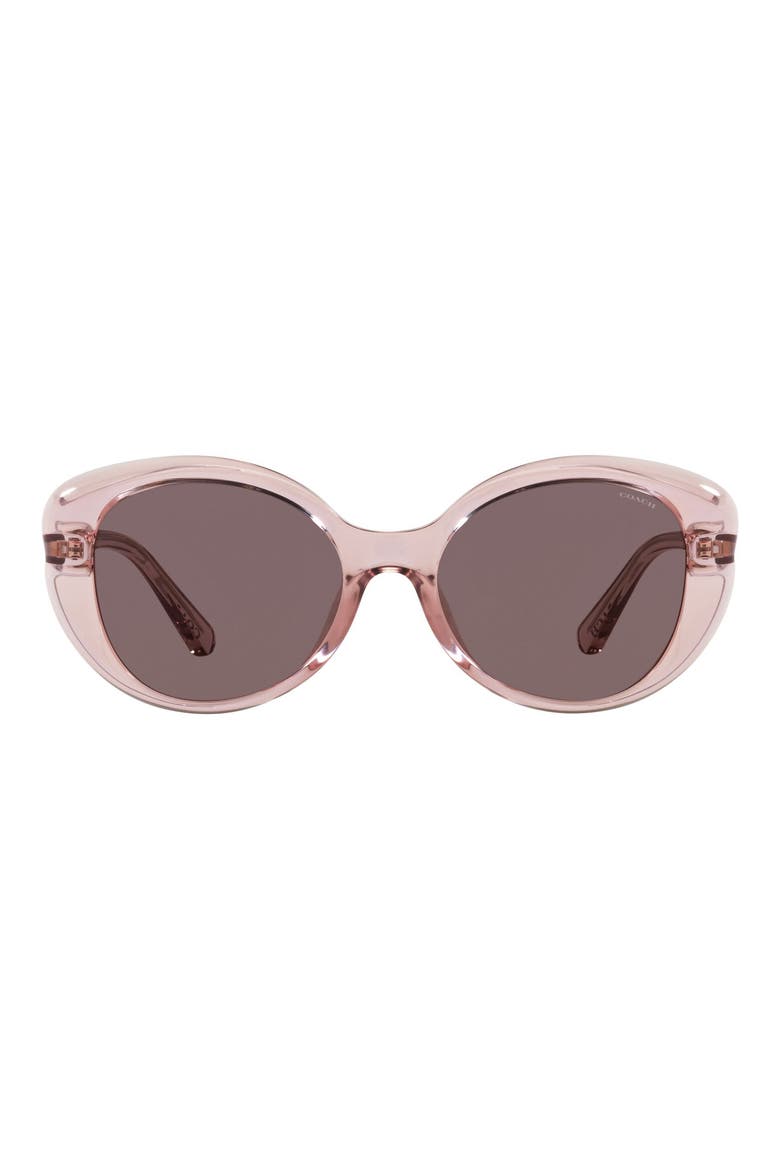 54mm Round Sunglasses, Main, color, PINK