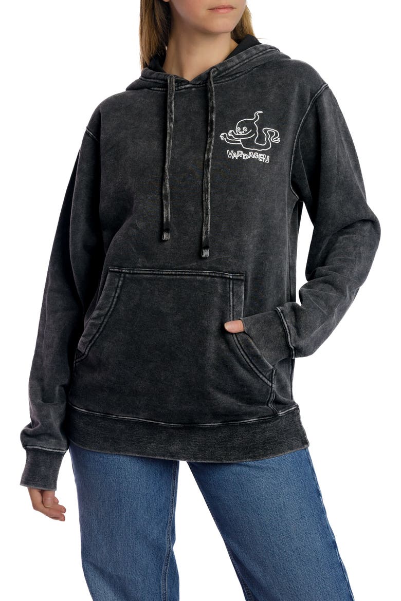 Cozy Ghost Hoodie, Alternate, color, Mineral Wash Black