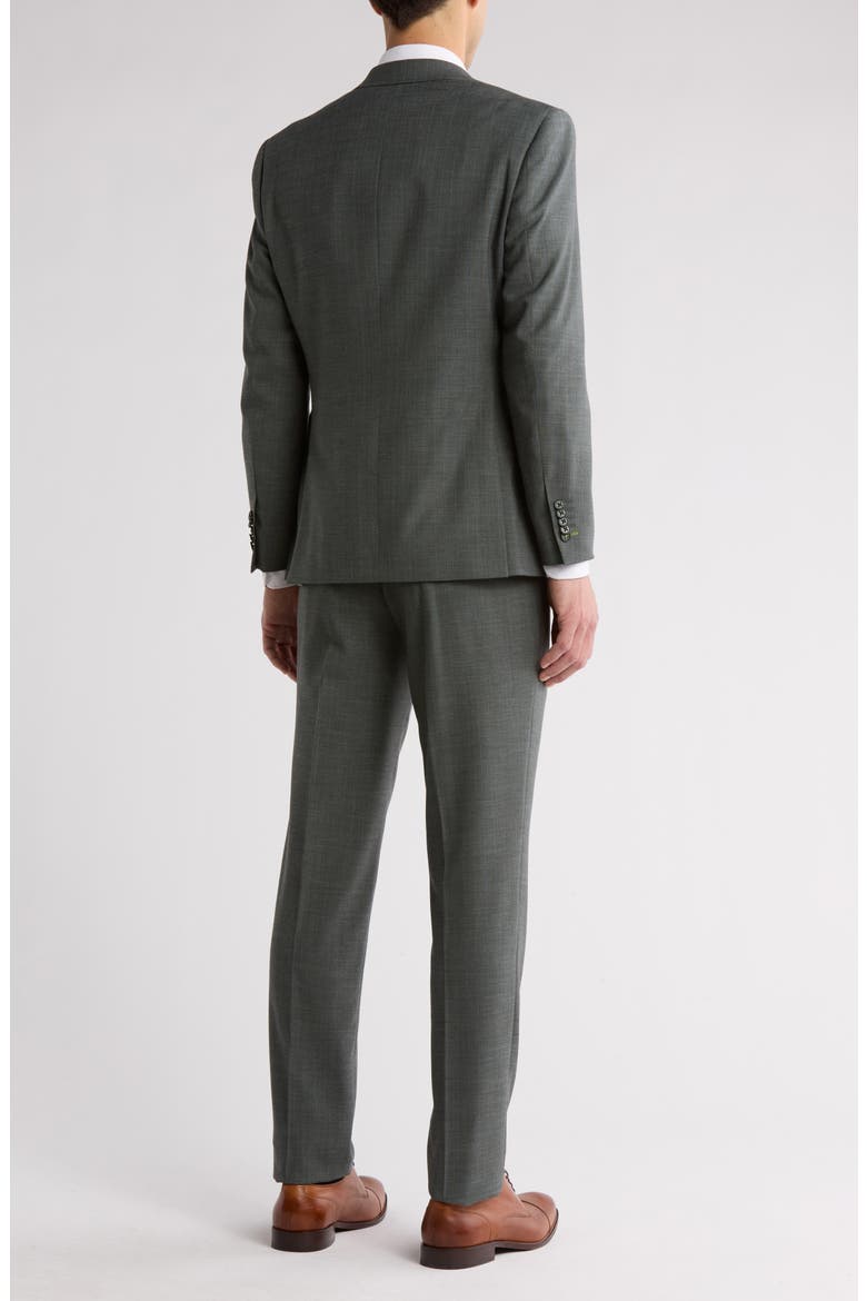Solid Olive Mélange Suit, Alternate, color, OLIVE
