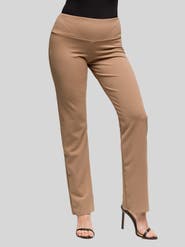 24seven Comfort Apparel Comfortable Stretch High Waist Dress Pants