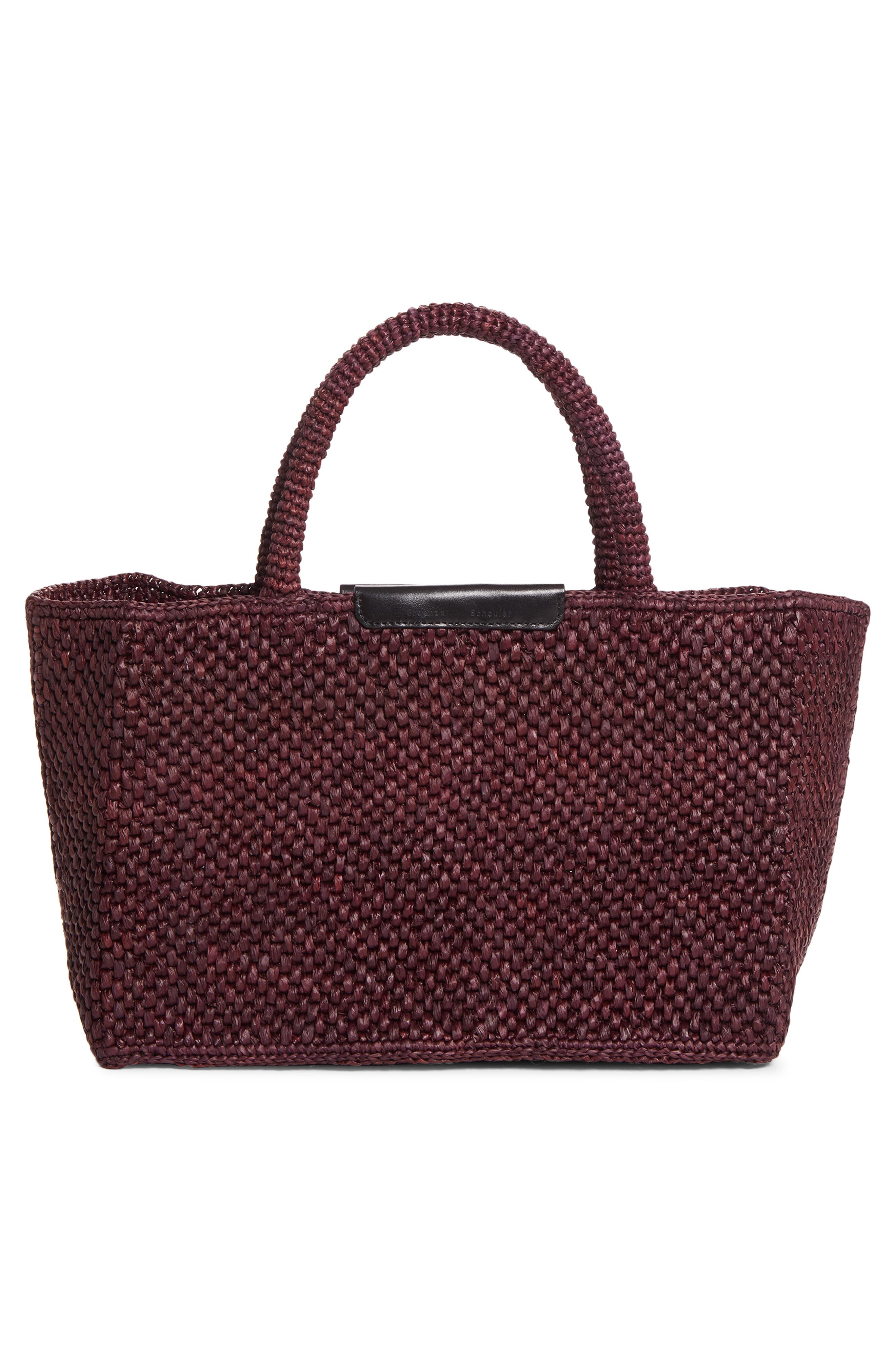 Chelsea Woven Raffia East/West Tote, Alternate, color, PLUM
