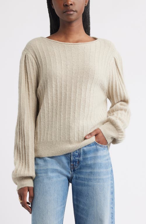 Treasure & Bond Alpaca & Wool Blend Rib Sweater in Grey Chateau  product