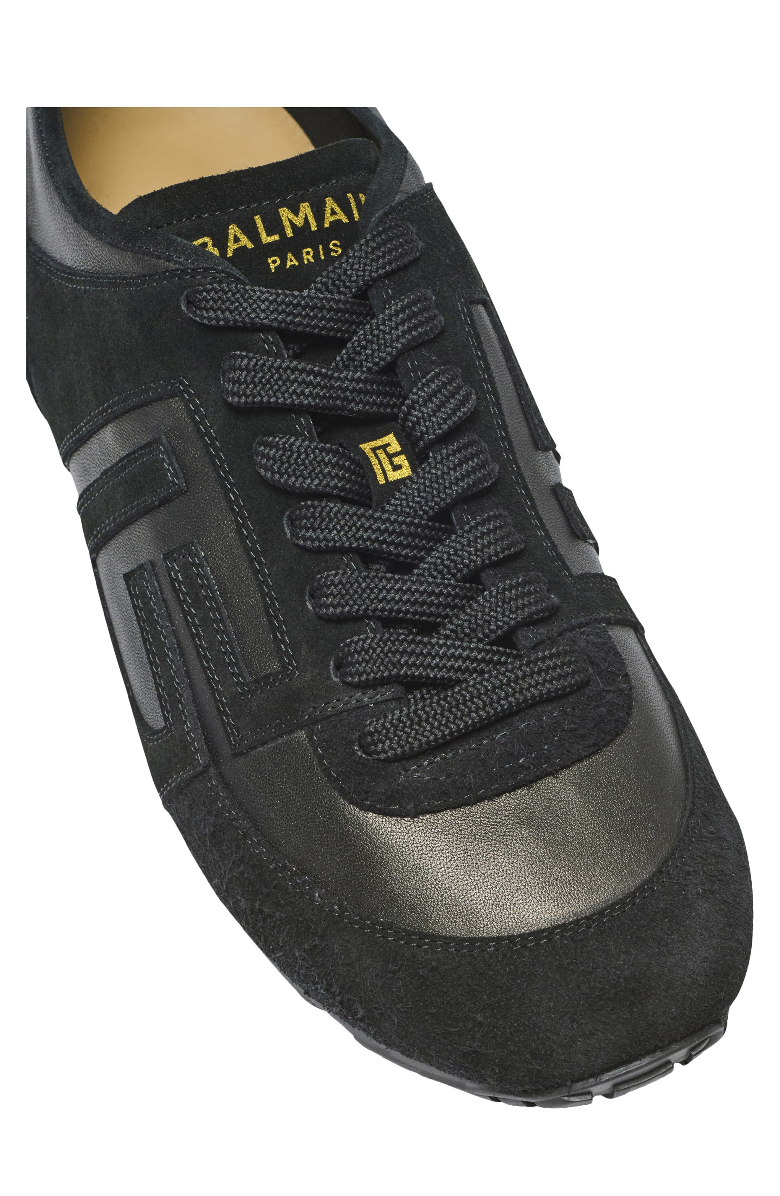 Balmain Racer 45 Low Top Sneaker, Alternate, color, 0Pa Black