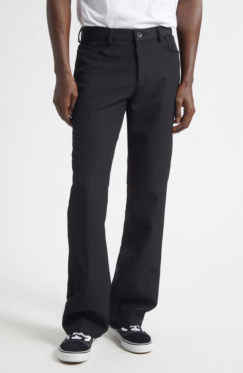 JKEEFER Corey Wool Blend Bootcut Pants, Main, color, Black