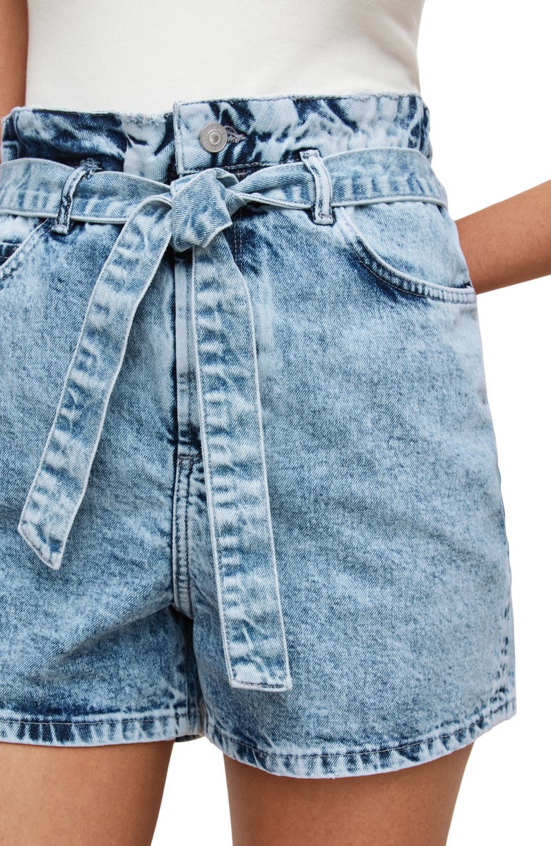 AllSaints Palmer Paberbag Nonstretch Cotton Denim Shorts, Alternate, color, 