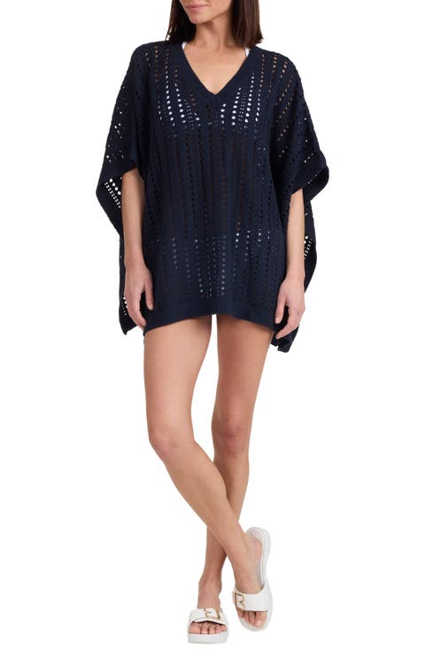 Openwork Cover-Up Poncho