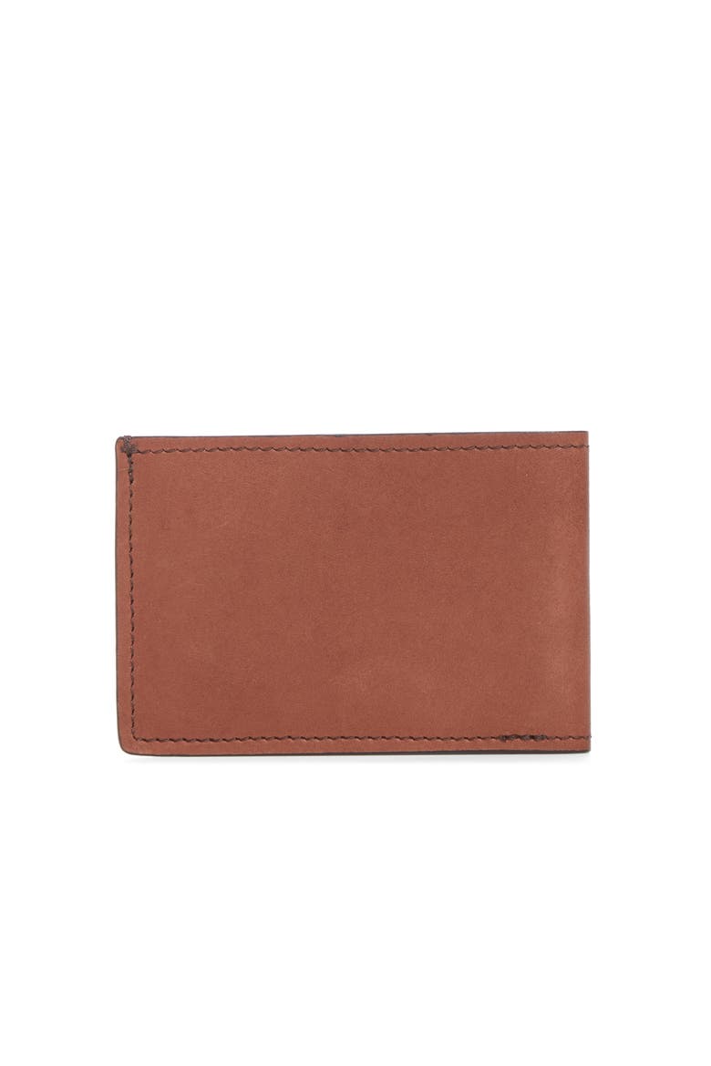 George Slim Leather Billfold, Alternate, color, Brown