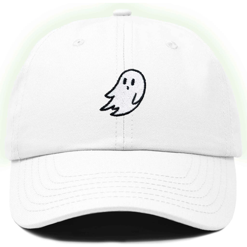 Dalix Ghost Dad Hat In White