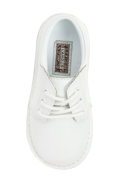 L'amour Tyler Lace-up Shoe In White