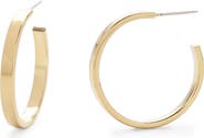 Brook and York Lexi Flat Hoop Earrings