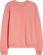 Acne Studios Embroidered Face Patch Fleece Sweatshirt